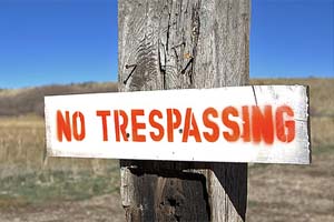 No Trespassing